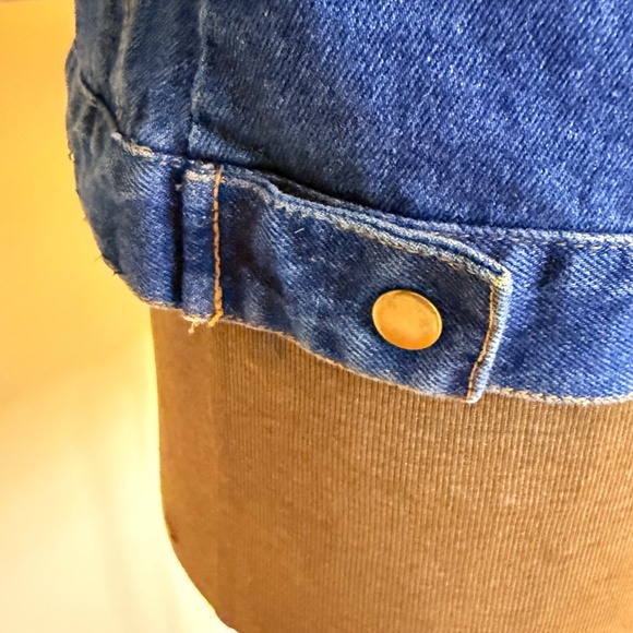 Vintage 90s Fur Denim Jacket 🤎 - Picture 6 of 16